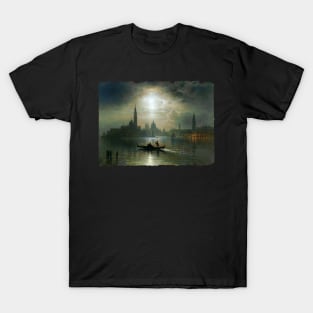 Venice, Full Moon over Santa Maria Salude T-Shirt